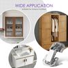 10Pcs Kitchen Cupboard Hinges, No-Drill Concealed Hinges for Bathroom & Kitchen Doors Replacement, Durable Door Hinge Accessories
