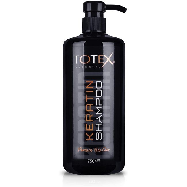 Totex Keratin Saç Şampuanı | Nemlendirici ve Besleyici | Derinlemesine Nemlendirme | Hasarlı Saçların Hızlı Onarımı | Tüm Saç Tipleri İçin 750 ml