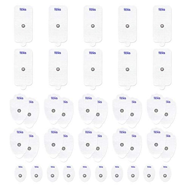 Premium TENS Electrodes Compatible with Omron. 10 (5 Pair) Replacement  Electrode Pads Compatible with Omron TENS Devices. Discount TENS Brand.