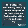 Petface Ox Blood Ditsy Spot Dog Lead, Medium