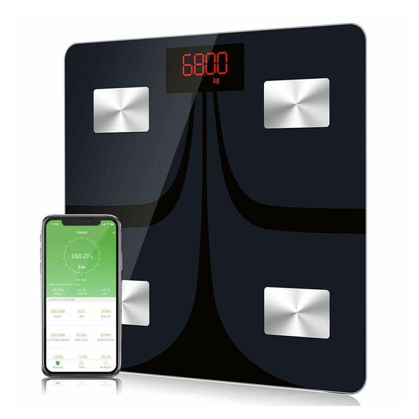 Body Fat Scale Body Composition Analyzer Sync App LCD Display 400 lb Body Weight