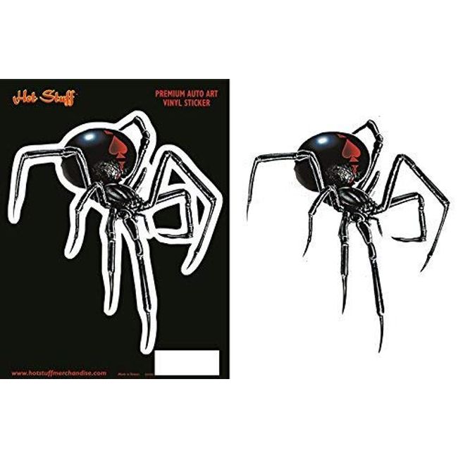 HOT STUFF MERCHANDISE Black Widow Spider AUTO Sticker