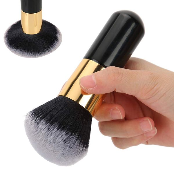 Große, lose Puderbürste, weiches, langes Haar Rouge Foundation Brush Nass Trocken Kosmetikwerkzeug für das tägliche Make up Polierrot Hervorheben der Kontureinstellung Lose Pudermischung