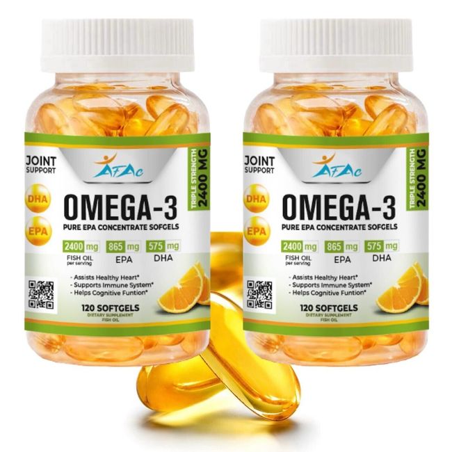 Omega 3 Bottle XL Joint Relief Supplement 1000 mg CONCETRATE 2