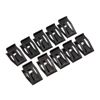 Mtsooning 20pcs Universal Auto Car Front Console Dash Dashboard Trim Metal Retainer Black