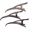 Set of 3 Secure Lock Hair Clips Small Brown Dakar