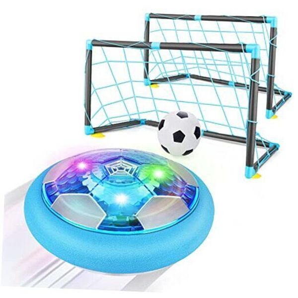 Hover Soccer Ball Set with 2 Goals, Rechargeable Indoor Air Muliticolor