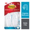 Command BATH18-ES 2 Strips Medium Bath Hook, 2 Hooks by Command