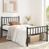 Twin Size Bed Frame Metal Platform Bed Frame Mattress Foundation with Spindle He