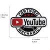 3.5" Certified YouTube Mechanic Embroidered Iron On Patch, Funny Meme Emblem
