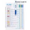 PillMap Visual Pill Planner for Medication, Supplements, and Vitamins Management Guide for Pill Box Organizer Containers, Pill Map