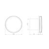 Silent Round Bathroom Extractor Fan 150mm / 6" with Timer and White Front Cover