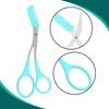 Nylea Eyebrow Trimmer with Razors, Eyebrow Scissors Comb for Women and Men, All-in-One Shaper Epilator Hair Remover, Multipurpose Exfoliating Dermaplaning Tool Razors Set-1 Pack