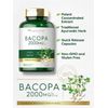 Bacopa Monnieri 2000 Mg Brahmi Leaf Boost Brain Stress Prevent, 180 Capsules