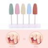 Nail Art Silicone Polisher, Grinder Drill Bit Manicure Smoothing Clean Electric Bits Head Pedicure Nails File Cuticle Grinding Trimming Machine Grinders Tools for DIY Beginners Manicurists 5pcs