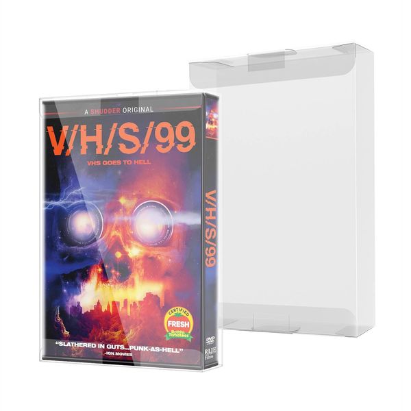 10-Pcs Plastic Protector Transparent Storage Cases for VHS Tapes – Anti-Dust - Scracth Free - Clear Cases Made Extra Strong (10, VHS) (10)