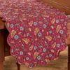 Park Designs Coriander Leafy Floral Red Table Runner 13" x 54"