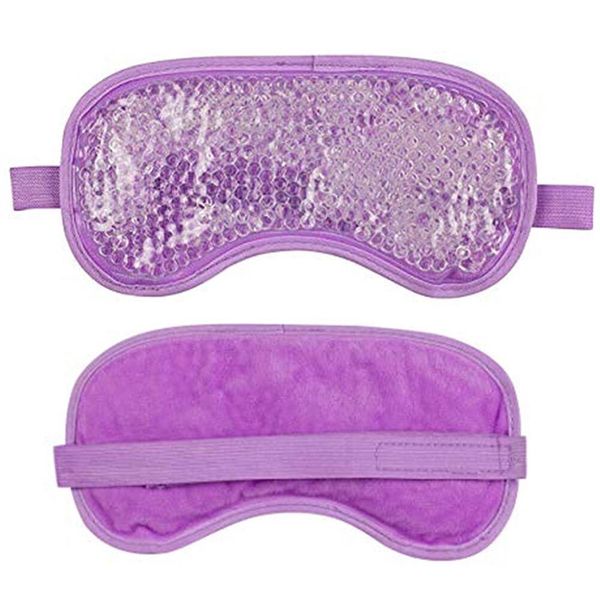 Gel Eye Mask Cold Pack Warm Hot Heat Ice Cool Thermabead Soothing Tired Eyes Pad