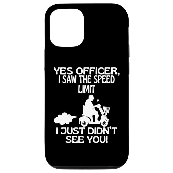 iPhone 12/12 Pro Mobility Scooter Speeding Funny Mobility Scooter Driver Gift Case