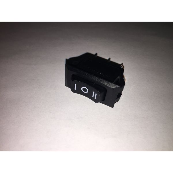 Aftermarket Custom Black Replacement Downdraft Vent Fan Control Switch - Rocker, Push Button, Manual, Panel Mount, 1-way, 1 Count