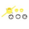 NPT Thread Maker Die Set, 3-Types 1/2'' 3/4'' 1'' PVC Tools Thread Maker Tools Kit for Plastic Round Pipes Tubes