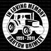 PERSONALIZED IN MEMORY VINYL DECAL FARMER TRACTOR FARM NAME DATES STICKER 