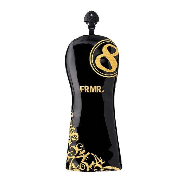 Frank Miura GOLF FRMR-HC Headcover for Fairway Wood FRMR Model, Black/Gold