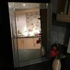 Bloomington's Direct Rectangle Wall Mirror, Silver Glitter Frame Decoration, 40 x 60 cm, Noir Wall Mounted Mirror