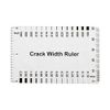 10pcs Plastic Concrete Crack Width Rulergloss Clear A