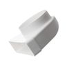 220x55mm- Ø 125mm Flat Rectangular to Round Ducting Adapter - 90° Duct Connector