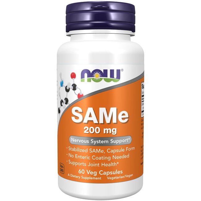 NOW Foods Sam-E 200Mg, 60 Veg Capsules