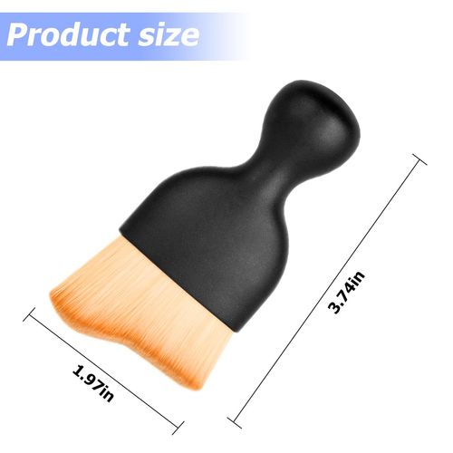 BESULEN Car Interior Detailing Brush, Soft Vehicle Bristle Cleaning Brush, Auto Dash Detail Crevice Brush Dusting Tool Accessories, Universal for Air Vent, Leather, Computer
