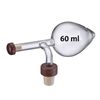 Westmark 60 ml Food Scoop for Spirits, Vinegar or Oil, Airtight, Glass/Plastic/Wood, Gourmet, Transparent/Brown, 99053380