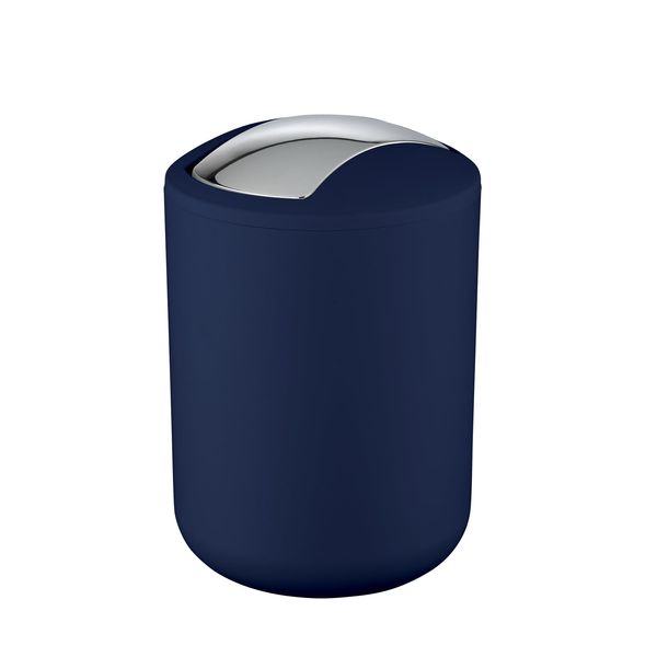 Brasil Swing Lid Bin, Dark Blue, S