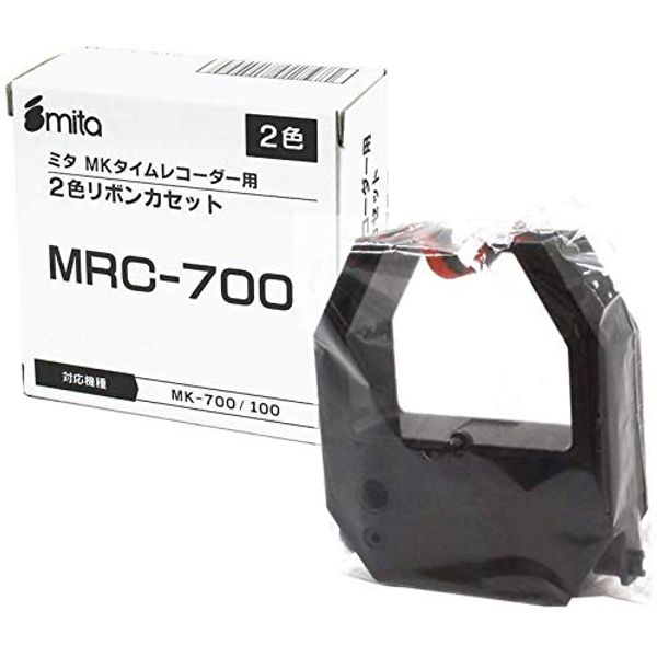 mita MRC-700 Ink Ribbon Cartridge for Time Clocker mk-700 mk-100 mk-100II [Red and Black]