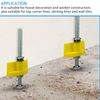 8Pcs Tile Height Regulator Tiles Tile Leveling Adjustment Height Adjustable Locator Fixed Lifting Tool,with Wrench,for Wall Tile Top Height