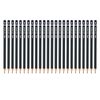M&G Hexagonal 2B Graphite Pencils, 24 Pack, Grey