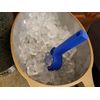 Ice Scoop Slotted Plastic 8 Ounce Blue FDA Approved.