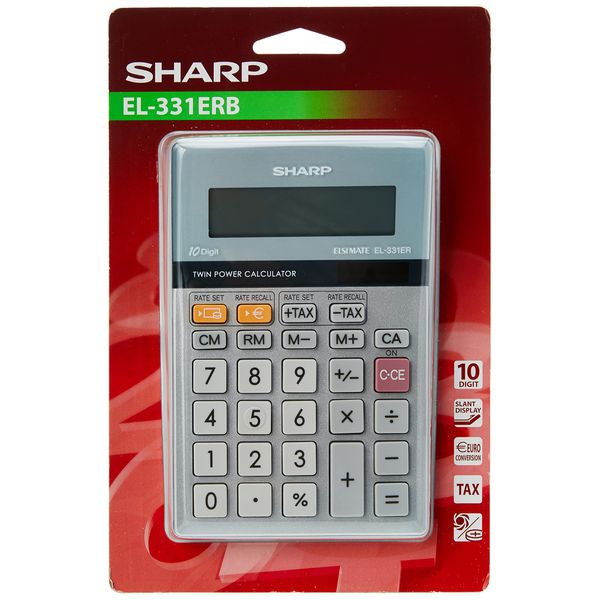 Sharp EL 331 EB Calculator, Silver