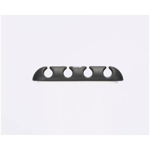 WE Kabel-Organizer für Büro oder Auto, 4 x 2 Stück, aus Silikon, Schwarz