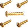 10-24 x 2-1/4" Round Head Machine Screws Solid Brass Slotted Drive Qty 25