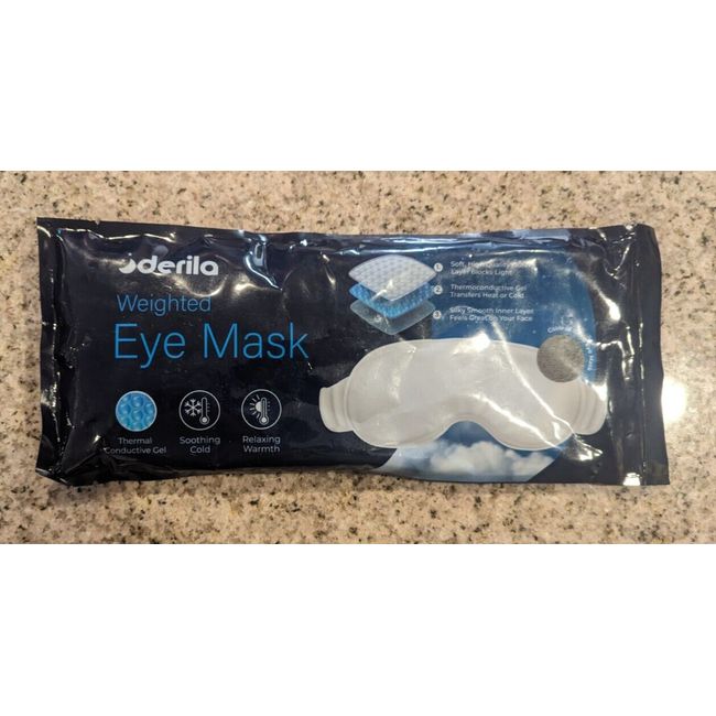 Derila Unisex Weighted Thermal Conductive Gel Soothing Cold and Warmth Eye Mask