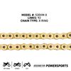 NICHE Gold 530 X-Ring Chain 92 Links with Connecting Master Link