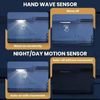 VYANLIGHT Wireless LED Under Cabinet Lights - Motion Sensor, Rechargeable, USB