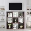 9 Cube Storage Shelving Cabinet Cube Storage Organizer Display Bookcase Brown