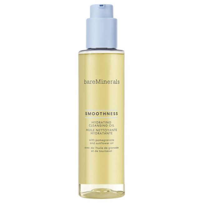 bareMinerals Smoothness Hydrating Oil Cleanser, Gentle Cleansing Oil for Face, Waterproof Makeup Remover, Non-Comedogenic, Vegan