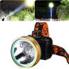 Waterproof Head Torch/Headlight LED USB Rechargeable Super Bright Work Headlamp