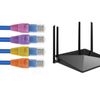 100 Pcs RJ45 Connector Ethernet Cable Color Coded Strain Relief Boots Purple