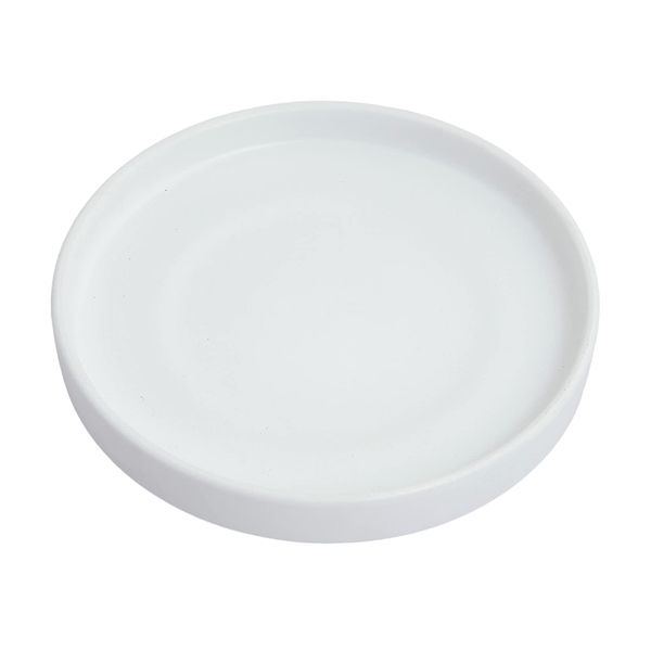 Woiida 12 Inch Large Ceramic Saucer - Ceramic Drainage Tray for Plant Pot (Matte White)