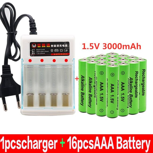 AAA 1.5V 3000mAh Rechargeable Batteries For Electronic Remote